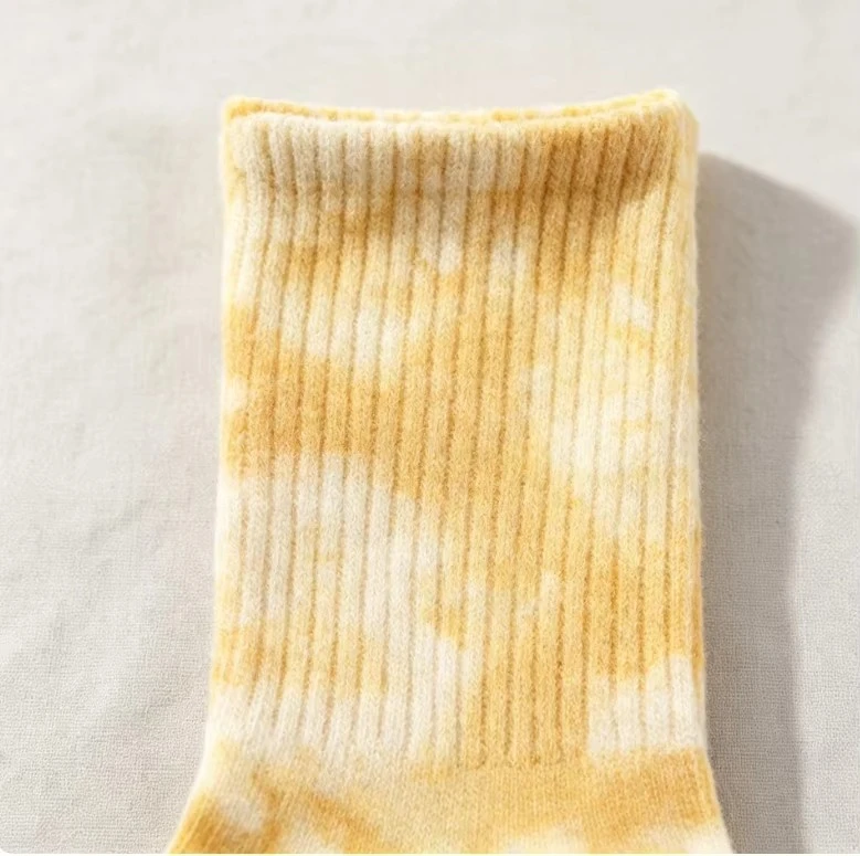 Breathable Cotton Tie Dye Ribbed Sports Socks suppliers